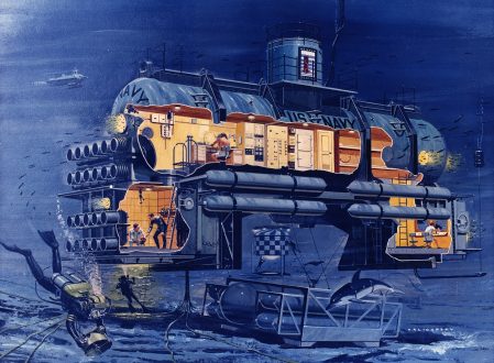 2.	Habitat sous-marin SEALAB II de l’U.S. Navy. 1965.